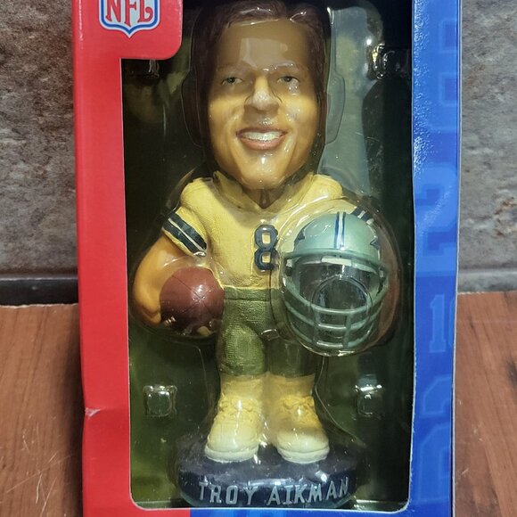 NFL Troy Aikman Hand Painted Bobblehead Doll 2002 - Picture 1 of 12